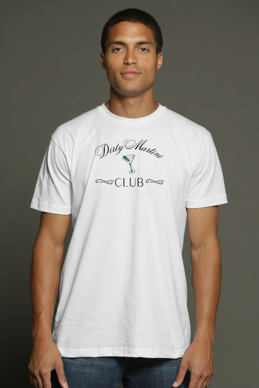 Dirty Martini Club Triblend Tee — Piddlestix Embroidered Sleeve