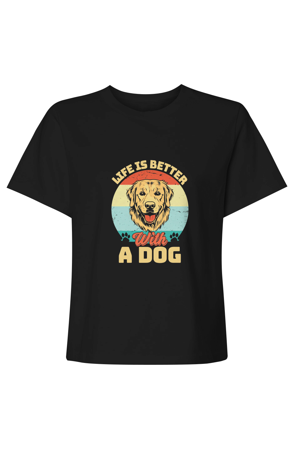 Life Is Better With A Dog | Womens Heavyweight Tee