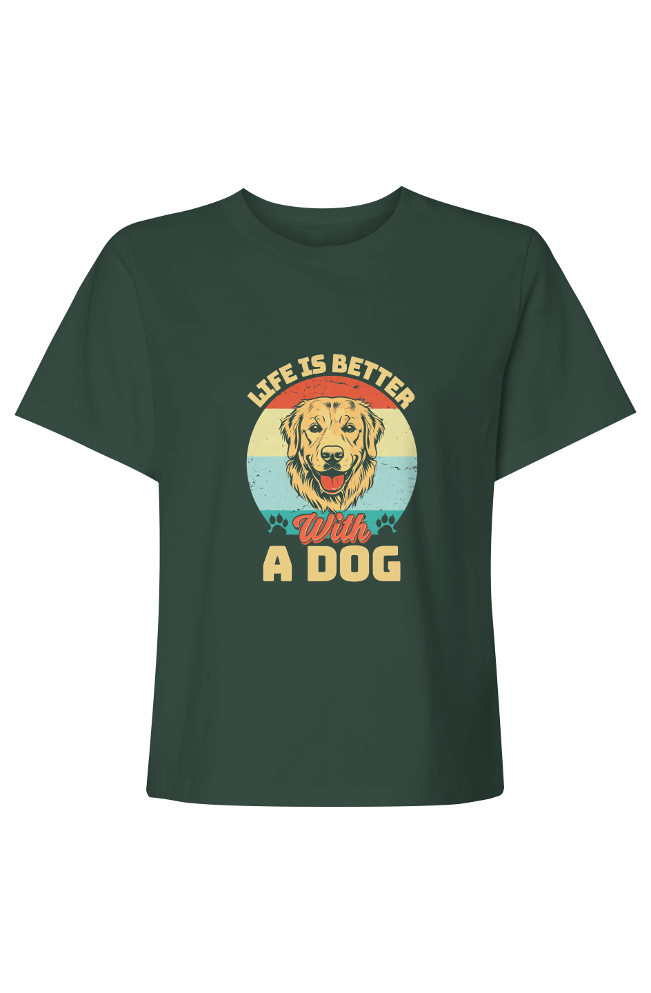 Life Is Better With A Dog | Womens Heavyweight Tee