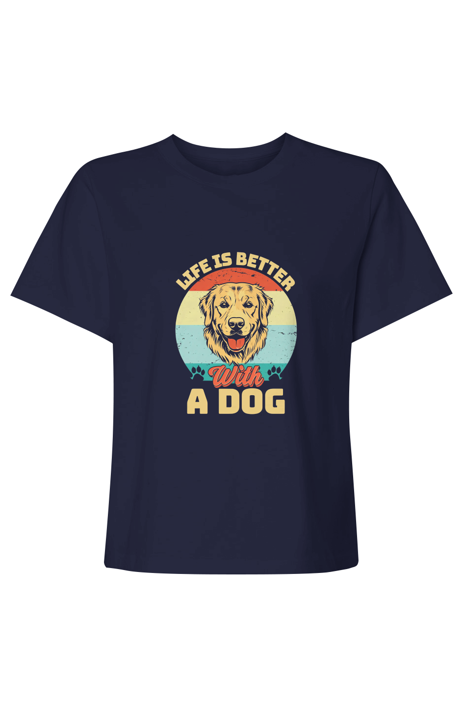 Life Is Better With A Dog | Womens Heavyweight Tee