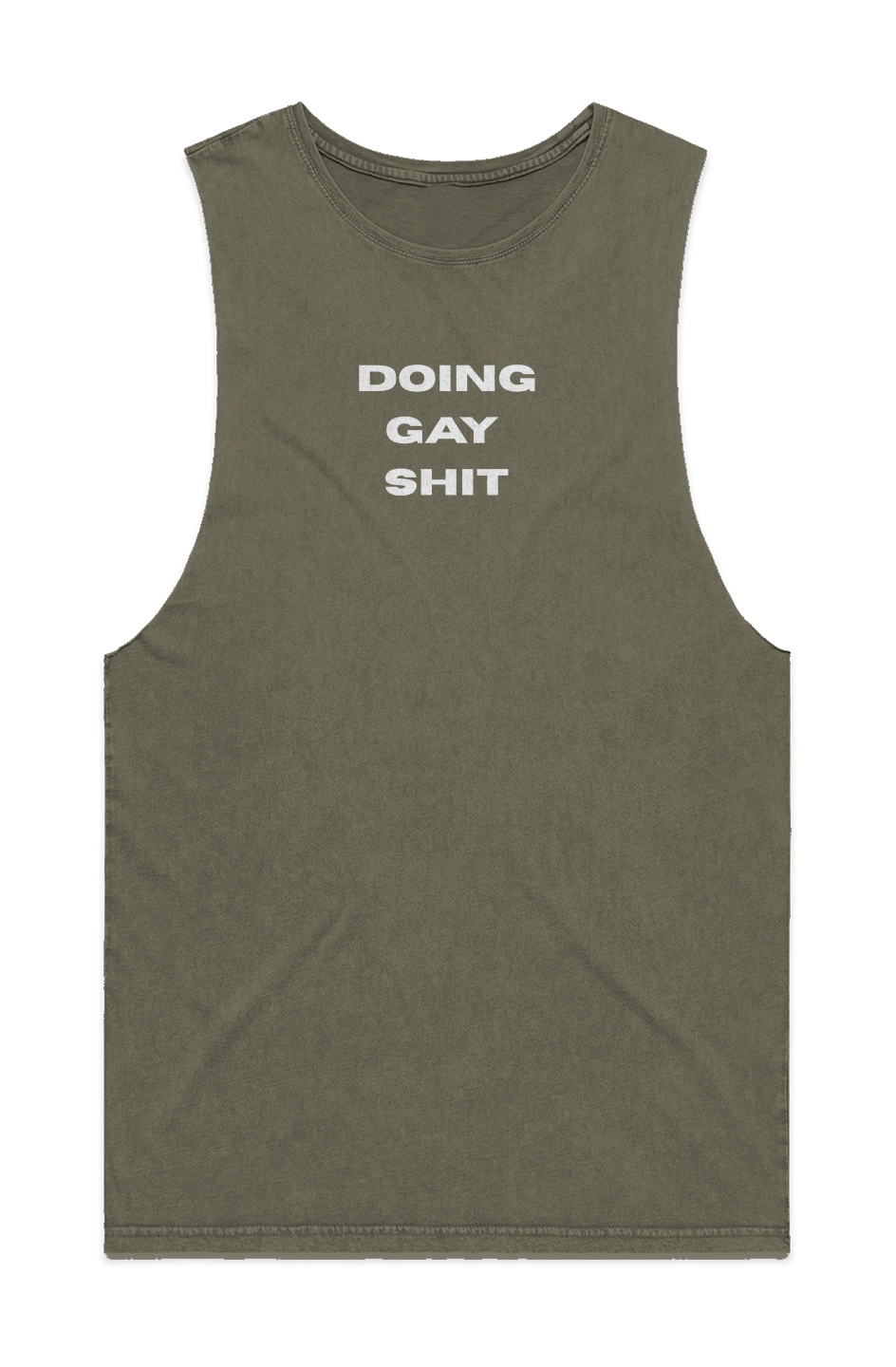 Doing Gay Shit Stone Wash Tank