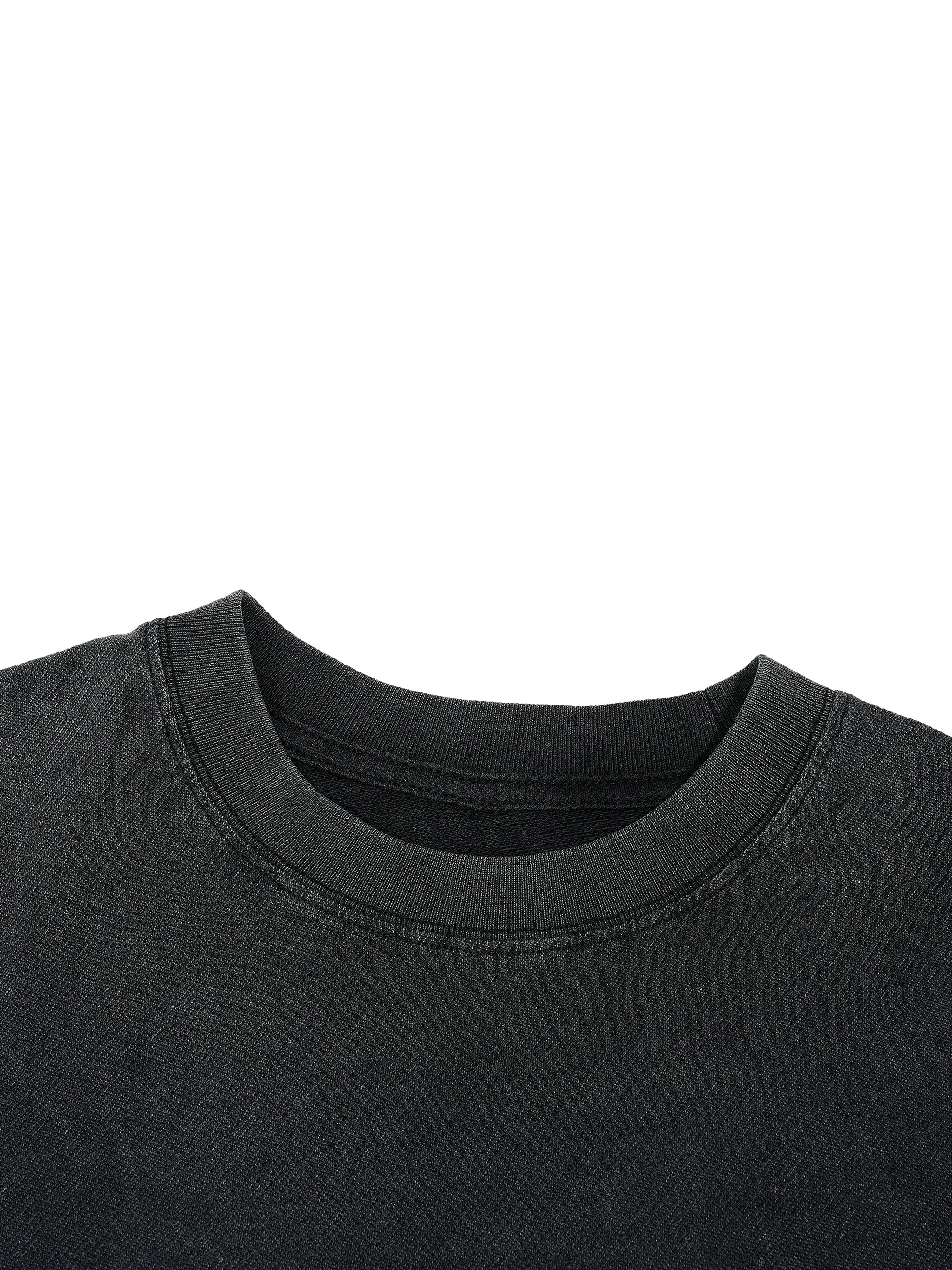 Vintage Wash "Viva la Revolución!" Boxy Distressed Hem T-Shirt | Unisex 100% Cotton Graphic Tee | Statement Apparel